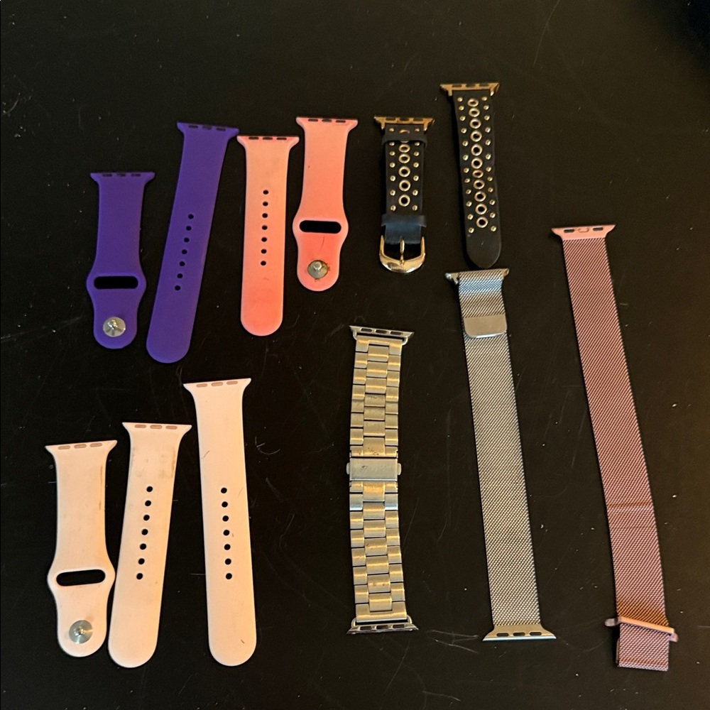 Apple Smartwatch Band Collection - Purple, Pink, Black, Silver, Rose Gold